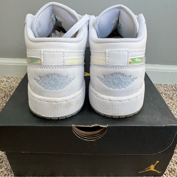 Air Jordan 1 Low Glitter Swoosh Sneakers - Picture 4 of 6